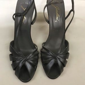 Vintage 80’s Garolini Open-toe Slingback Heels